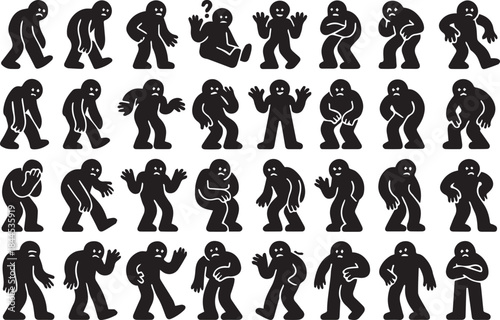 Hand-Drawn Skulls, Devils, and Spooky Symbols