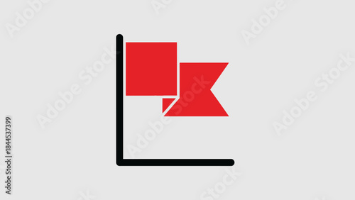 Vector illustration of a high voltage sign featuring a red switch and arrow icon button as a 3d business web element for internet page design symbol direction