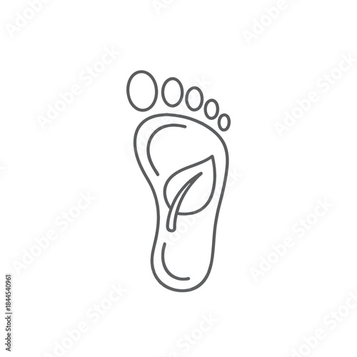 carbon footprint icon 