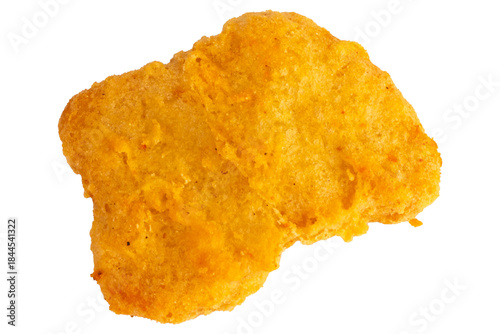 Quadro em tela Chicken nuggets fry isolated on white background
