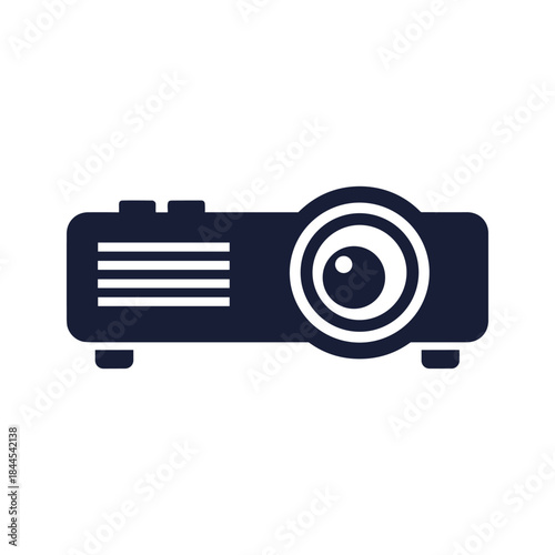 Projector icon on white background