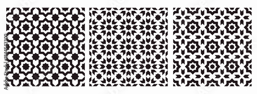 Islamic Geometric Seamless Patterns – Moroccan Ornamental Tile Backgrounds