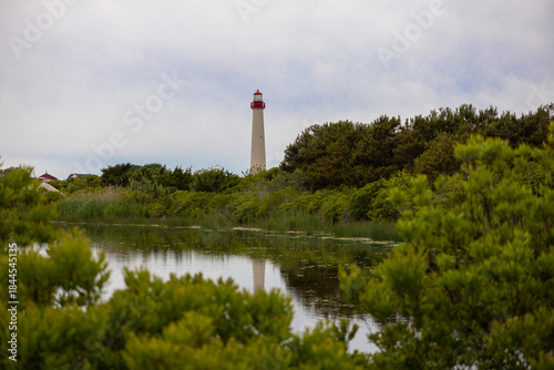 Cape May Lighthouse Across Pond