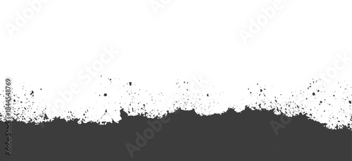 Grunge Black and White Abstract Border Texture