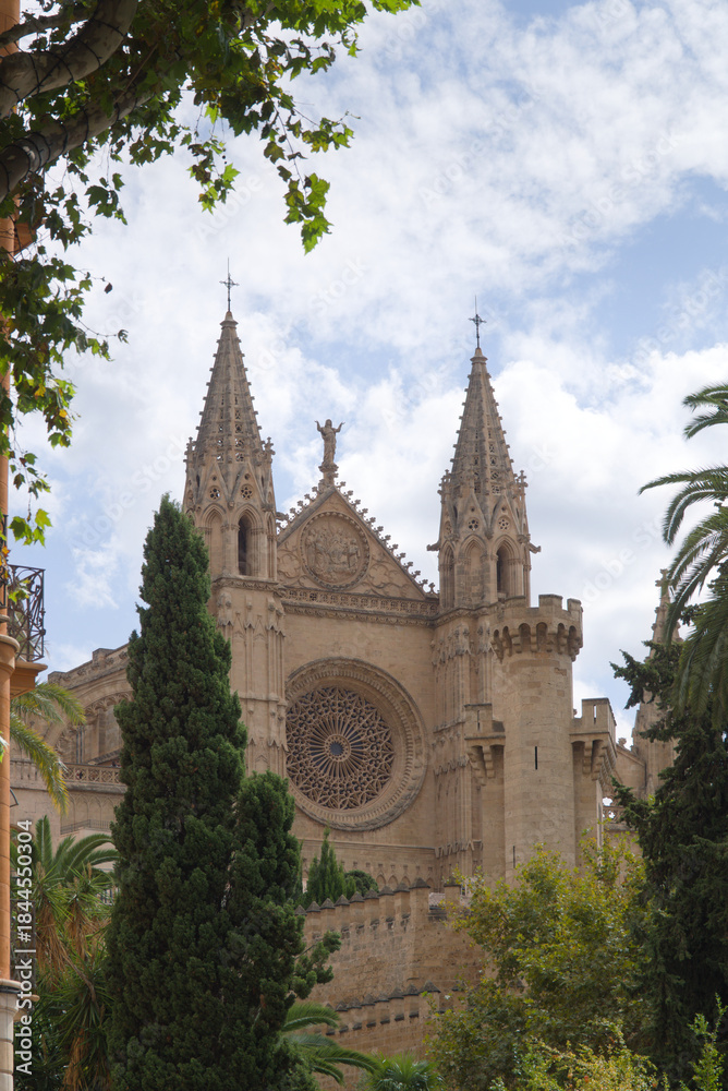 Fototapeta premium Catedral-Basílica de Santa María de Mallorca in Palma spain mallorca