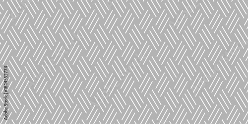 seamless gray and black line square overlap paper diamond grid metallic. overlapping pattern with triangles art fabric vintage retro square textile design.