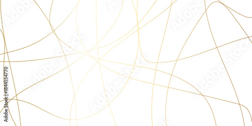 Random chaotic lines abstract geometric pattern vector background. Abstract dynamic yellow scribble lines isolated on white background. modern wavy stripes on white background isolated. 