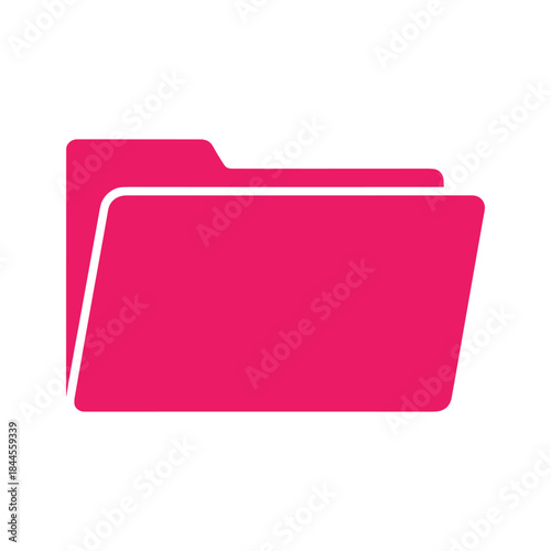 Pink folder icon representing organization and storage