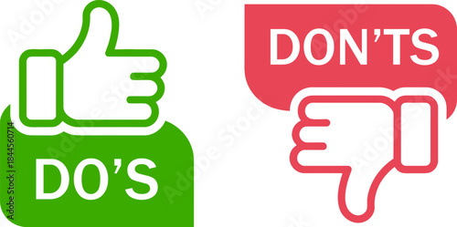 Do’s and Don’ts Icons