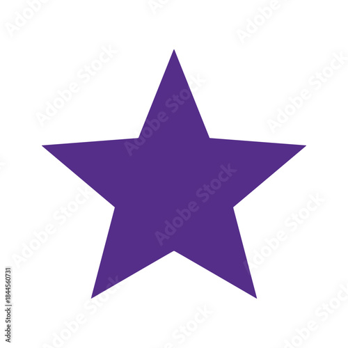 Purple star icon on white background
