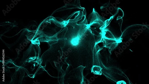 Flowing sand particles. Computer generated 3d render