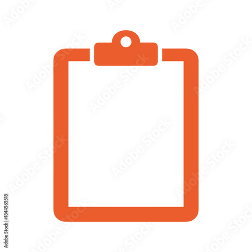 Clipboard icon on white background