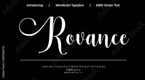 Charming calligraphic font 40 with graceful curves and smooth strokes, perfect for wedding stationery, boutique branding, and decorative text use.