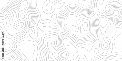 Modern area wire location discovery vector topo map design. White background with topographic world grid wave Topographic map geographic line texture.