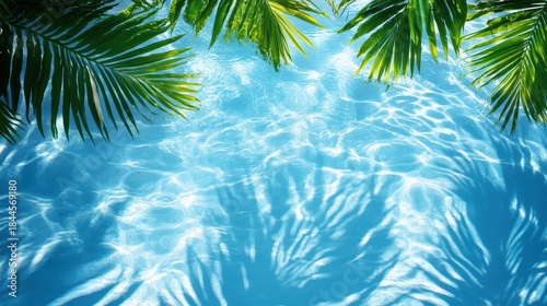 Tranquil water reflection tropical paradise nature photography lush environment aerial view serenity and calmness in nature