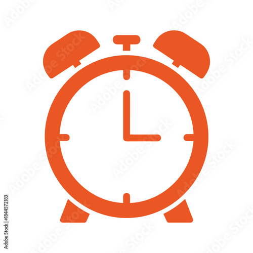 Alarm clock icon representing time management