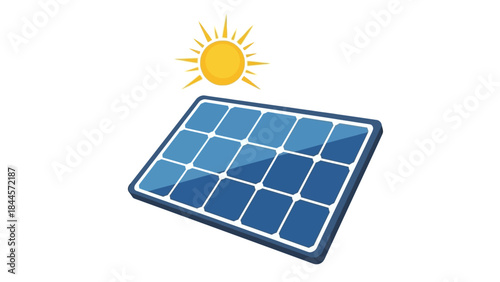Clean energy generation with a solar panel under the sun
