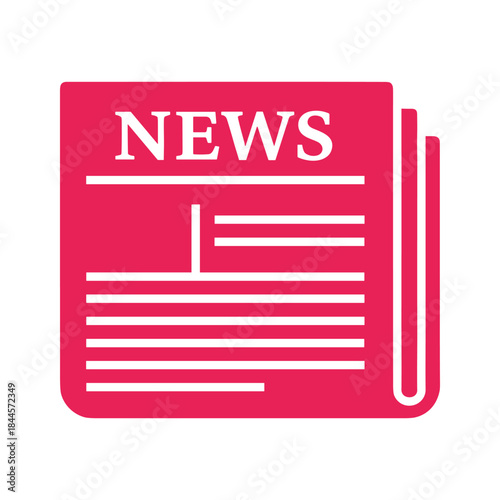 News paper icon representing current events