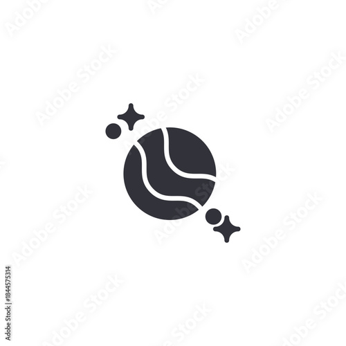 Astronaut floating in outer space icon symbolizing exploration, zero gravity, science fiction, and futuristic space missions.