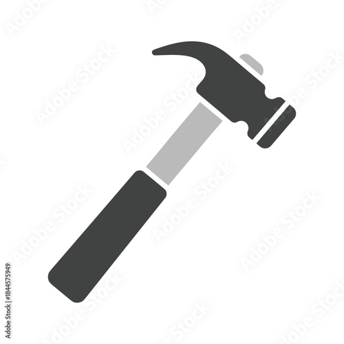 Hammer icon on white background