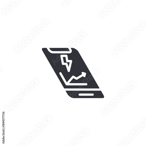 Smart growth analytics icon representing energy performance improvement, usage trends, and data-driven smart home optimization.