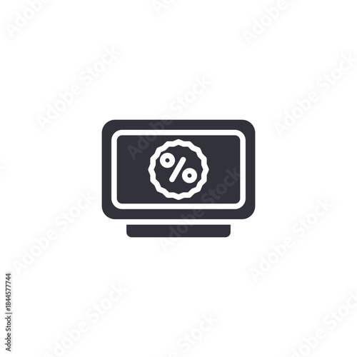 Smart temperature controller icon representing digital thermostat interface, climate adjustment, and energy-efficient smart home technology.