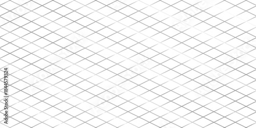 Seamless surface pattern with mini diamond ornament. Black diagonal stripes grill on white background. Grid motif. Crossed lines wallpaper. Checkered image