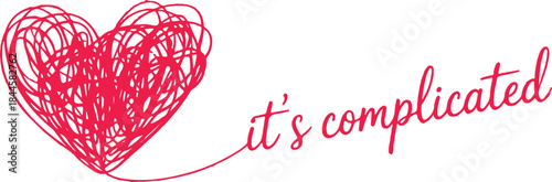 Chaos heart silhouette vector design