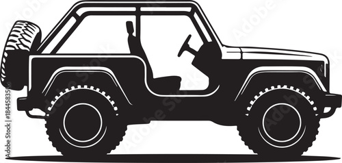 Jeep silhouette vector design