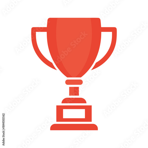Red trophy icon symbolizing achievement and success