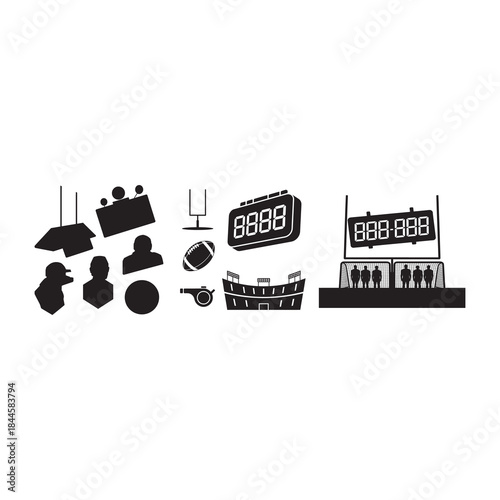 Midnight Kickoff Countdown Silhouette Pack design.