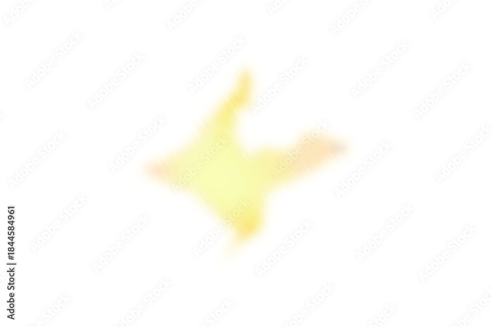 Obraz premium 中央が光る黄色のグラデーションぼかし図形