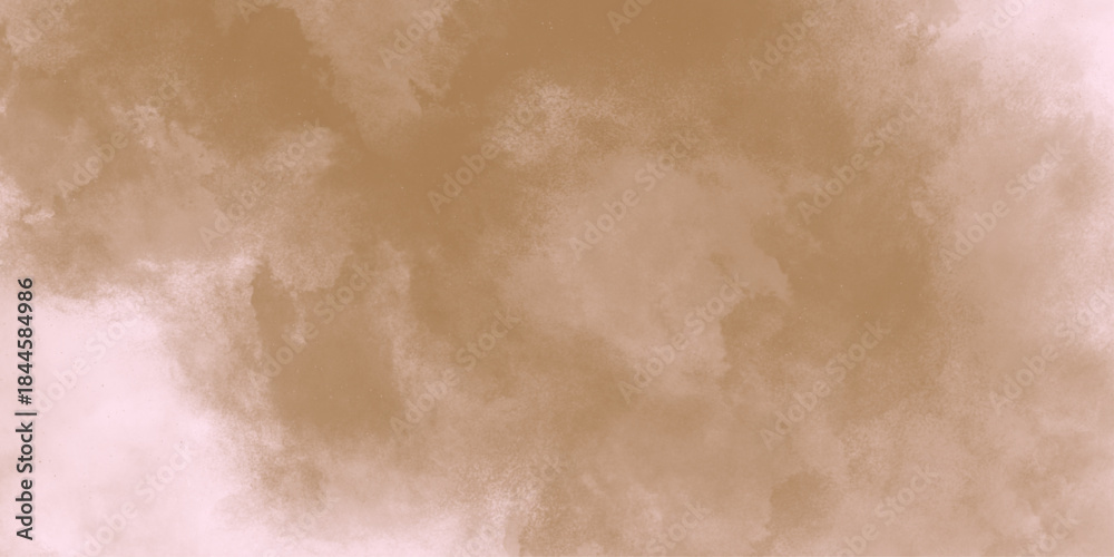 Fototapeta premium Abstract background , with painted grunge background texture for design . Abstract background with grunge white, gray smoke and cloud texture. Abstract colorful watercolor on brown background. 