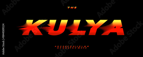 Speed Race Font Logo Alphabet Vector Fast Dynamic Letters Set Typography, Sport Typographic Design for Italic Title Text, Typo Poster Headline, Type Symbol Logotype, Sans Serif Fonts. Vector Typeface