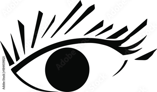 Bold line art of a leaf with exaggerated veins, organic minimalist design 1