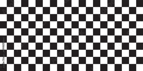 Black and white checkered pattern, Checkerboard seamless pattern