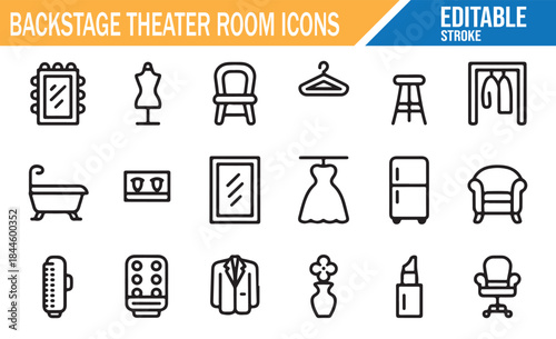 Minimalist line art for entertainment and stage design.