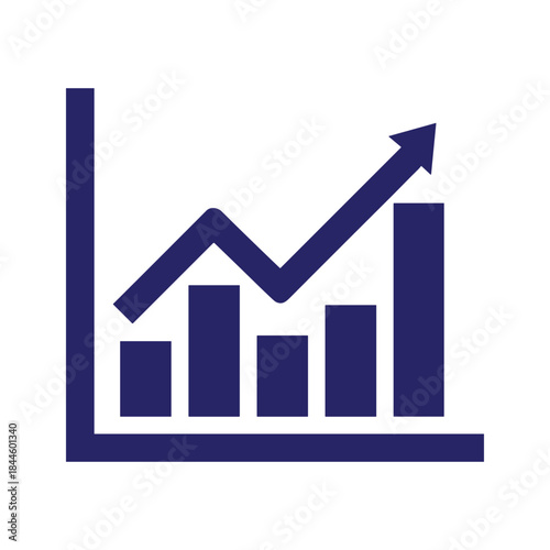 Increasing business growth chart