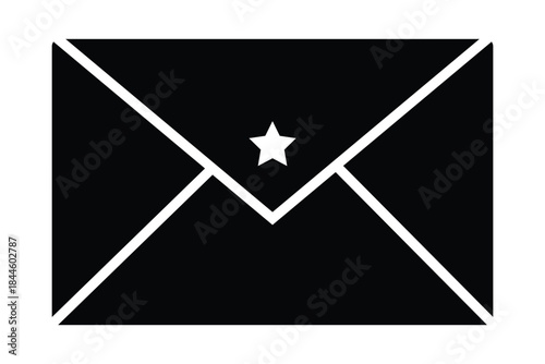 Envelope icon set. newsletter web buttons. close email letter outline vector symbol. flat thin e-mail pictogram on white background. send mail