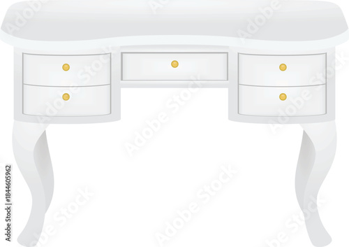 Home chest of drawers. vector