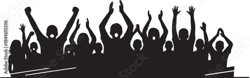 Black and white vector illustration of a tree silhouette with floral elements inspired by wine and artistic celebration