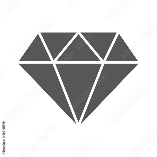 Simple diamond icon illustration