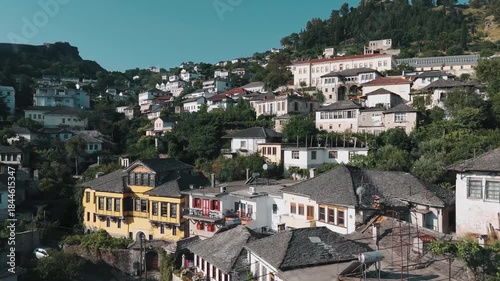 Wallpaper Mural Historic aerial view of Gjirokastra’s old town in Albania Torontodigital.ca