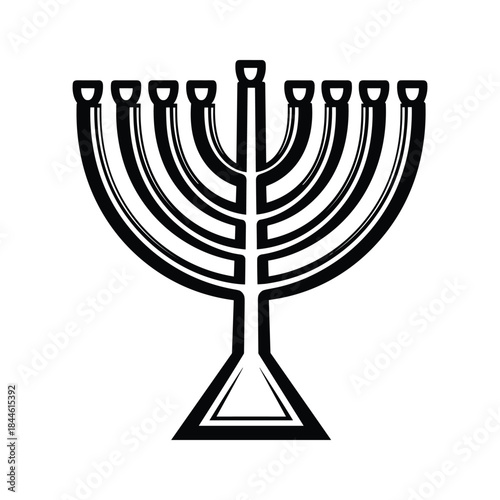 Menorah symbolizing jewish faith and tradition