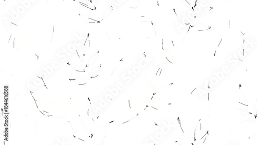 Subtle black dust particles texture overlay on white background. Vintage cinematic film grain effect.