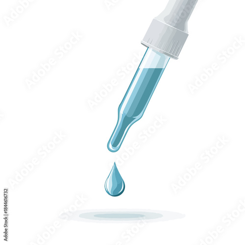 Medical dropper with liquid dispensing a single drop