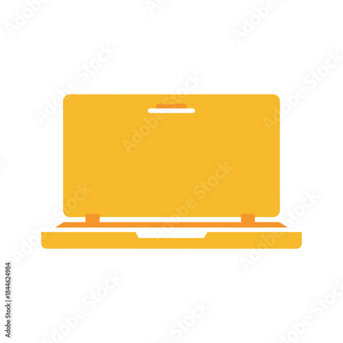 Laptop computer icon illustration