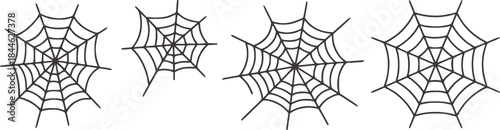 Black and white spider web with varying densities spiderweb