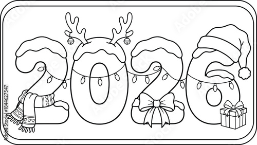 vector illustration for New Year