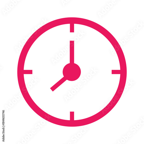 Simple clock icon showing time